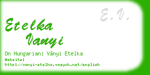 etelka vanyi business card